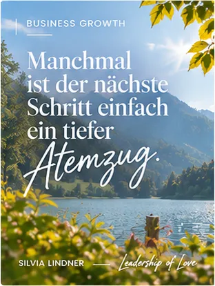 Instagram-Beitrag: Manchmal ist der nächste Schritt einfach ein tiefer Atemzug.